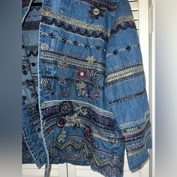 Vintage Orvis Embroidered Jean Jacket - Picture 7 of 16